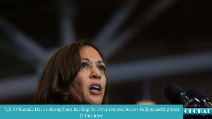 "US VP Kamala Harris Strengthens Backing for Fetus removal Access Fully expecting 2024 Difficulties"