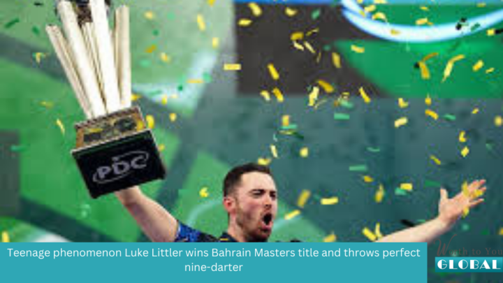 Teenage phenomenon Luke Littler wins Bahrain Masters title and throws perfect nine-darter