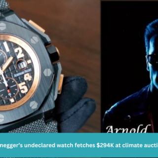 Arnold Schwarzenegger’s undeclared watch fetches $294K at climate auction