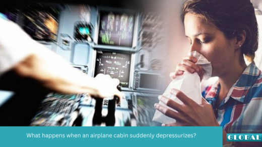 What happens when an airplane cabin suddenly depressurizes?